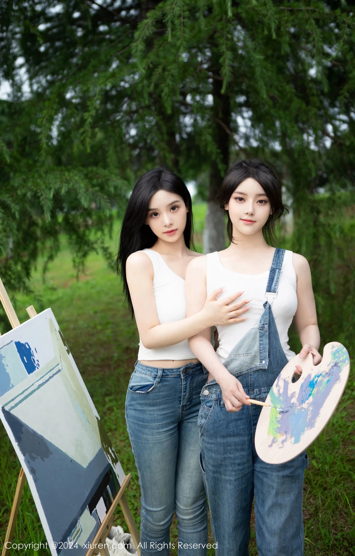 秀人集.com_[XiuRen秀人网]No.8638_模特合集豆瓣酱户外性感白T配牛仔裤露超薄丝袜秀美腿诱惑写真73P