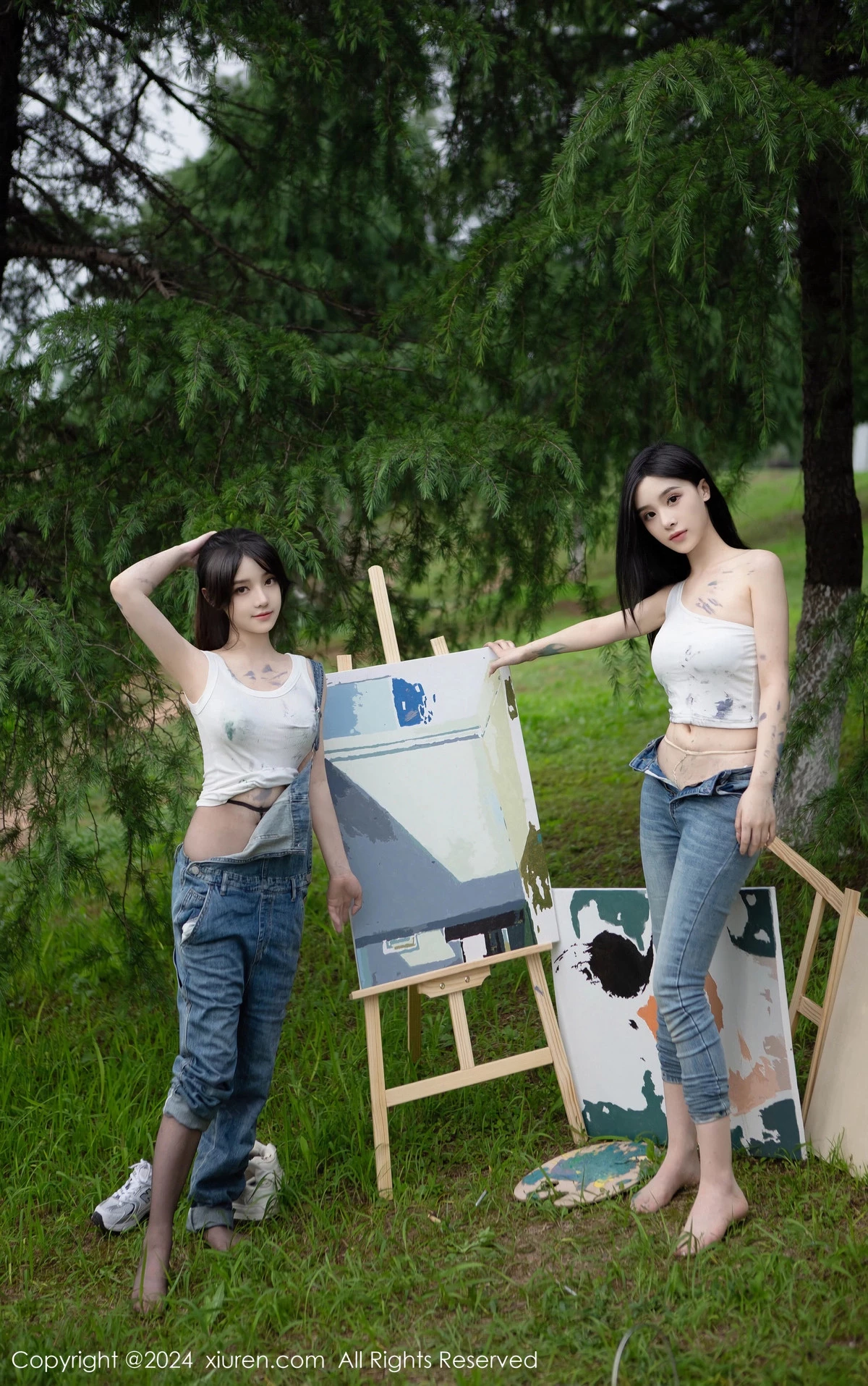 秀人集.com_[XiuRen秀人网]No.8638_模特合集豆瓣酱户外性感白T配牛仔裤露超薄丝袜秀美腿诱惑写真73P