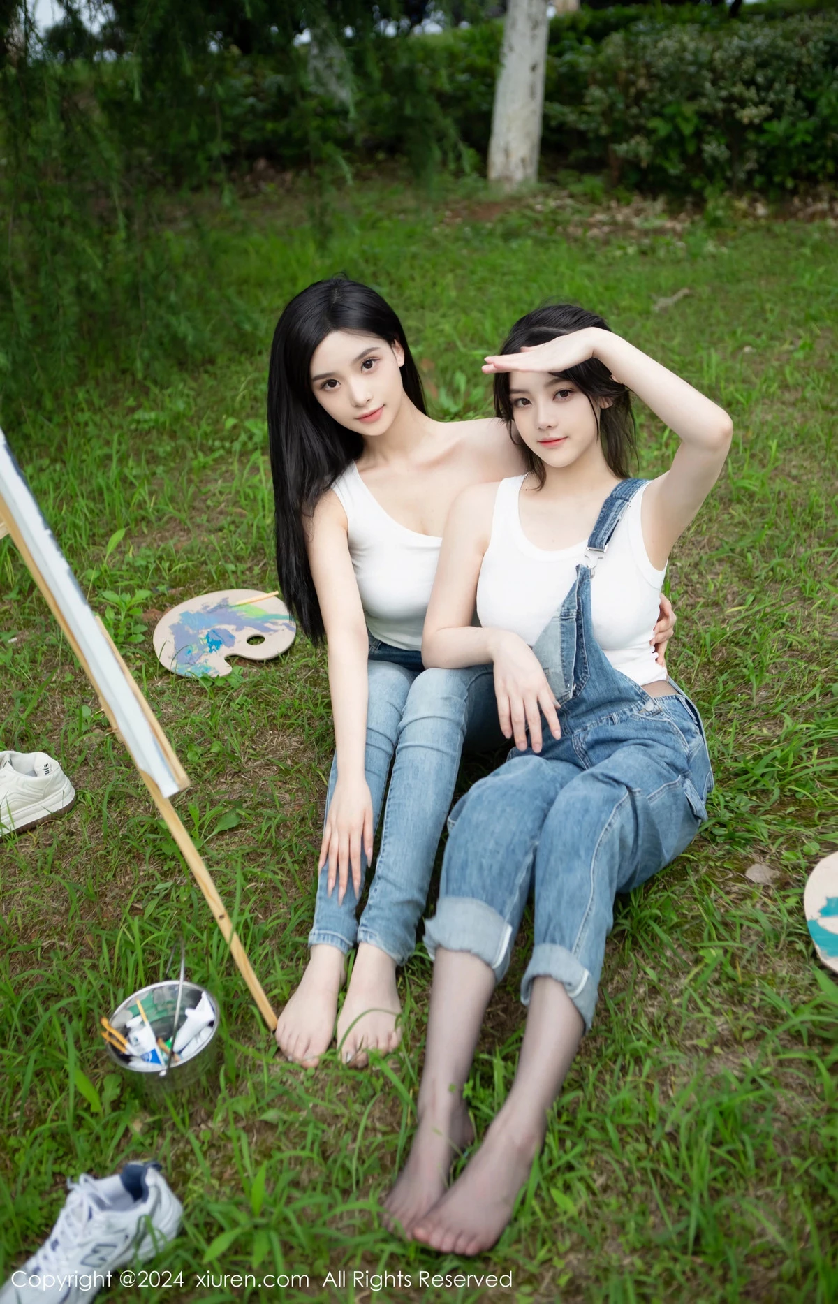 秀人集.com_[XiuRen秀人网]No.8638_模特合集豆瓣酱户外性感白T配牛仔裤露超薄丝袜秀美腿诱惑写真73P