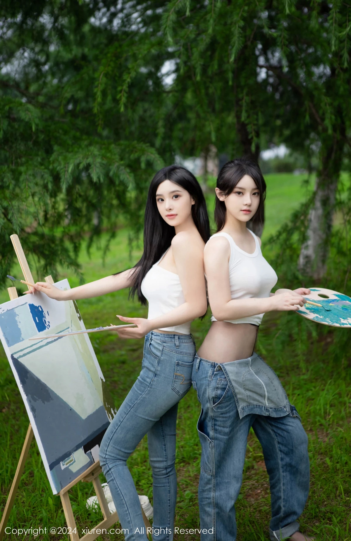 秀人集.com_[XiuRen秀人网]No.8638_模特合集豆瓣酱户外性感白T配牛仔裤露超薄丝袜秀美腿诱惑写真73P