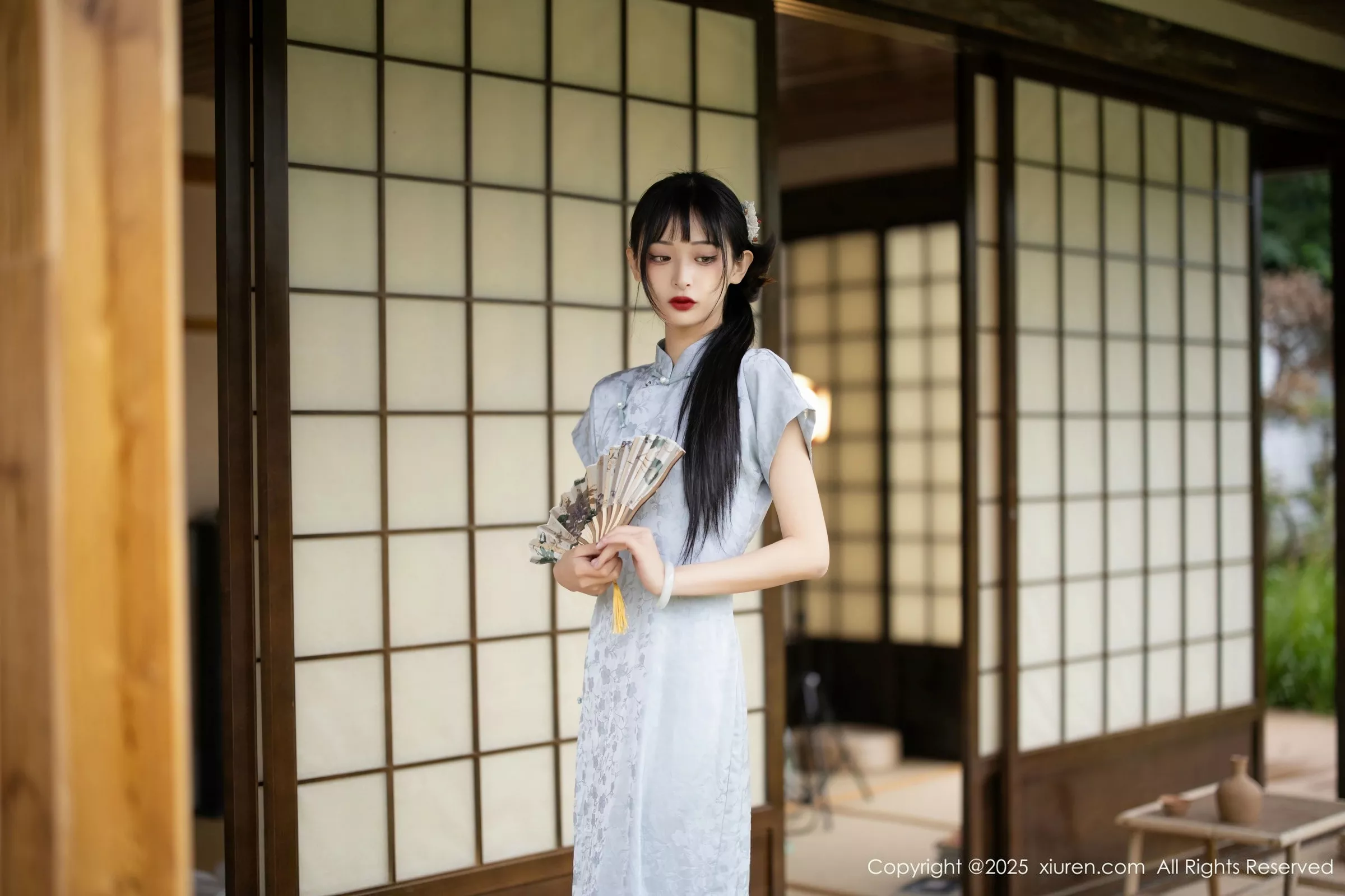 秀人集.com_[XiuRen秀人网]No.10278_模特茂木希子日式旗袍露白色内衣配肉丝袜秀完美曲线诱惑写真80P