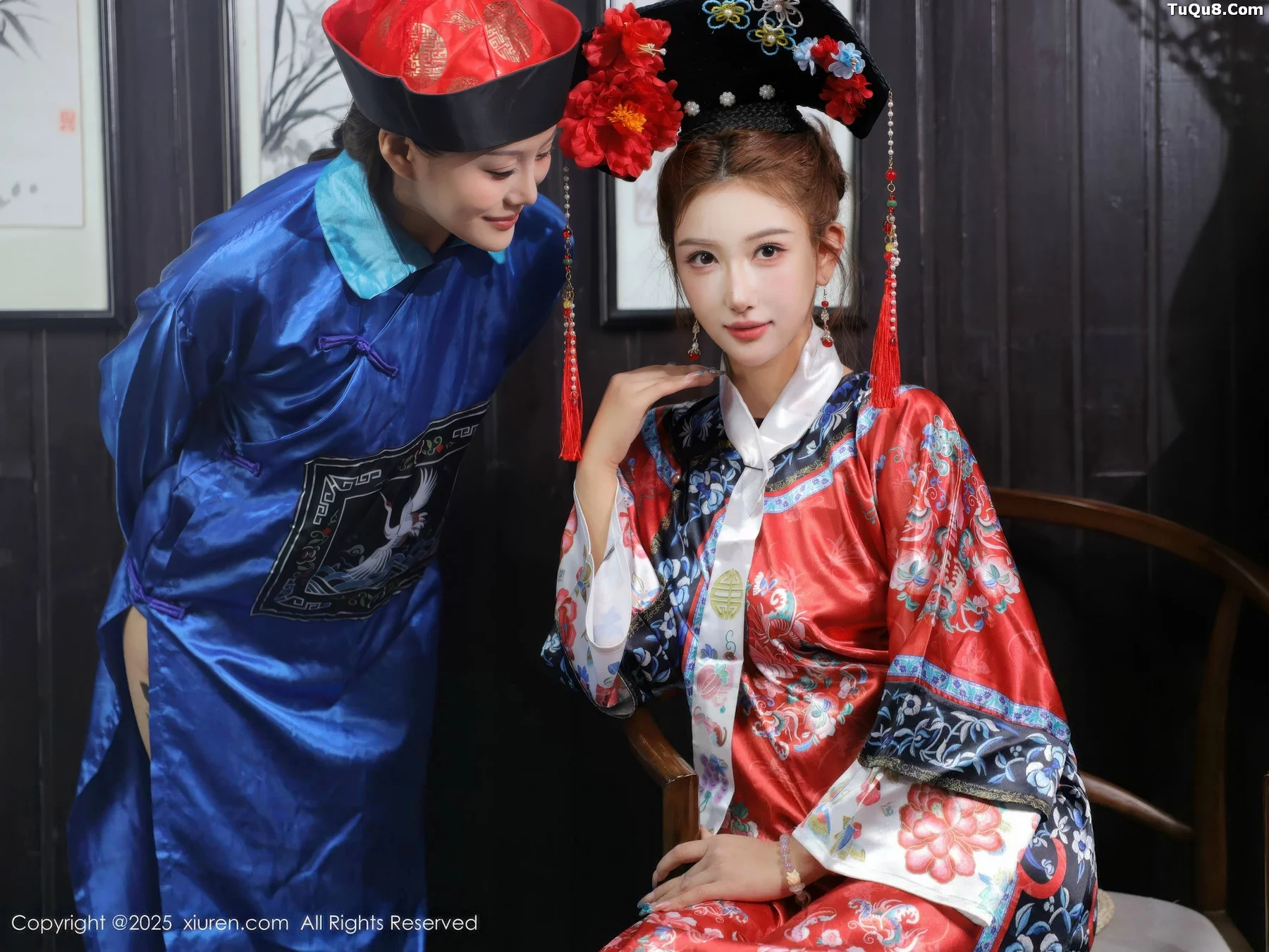 秀人集.com_[XiuRen秀人网]No.10762_模特金允希Yuki性感姐妹花古装Cos旗袍秀丰腴身姿撩人诱惑写真65P