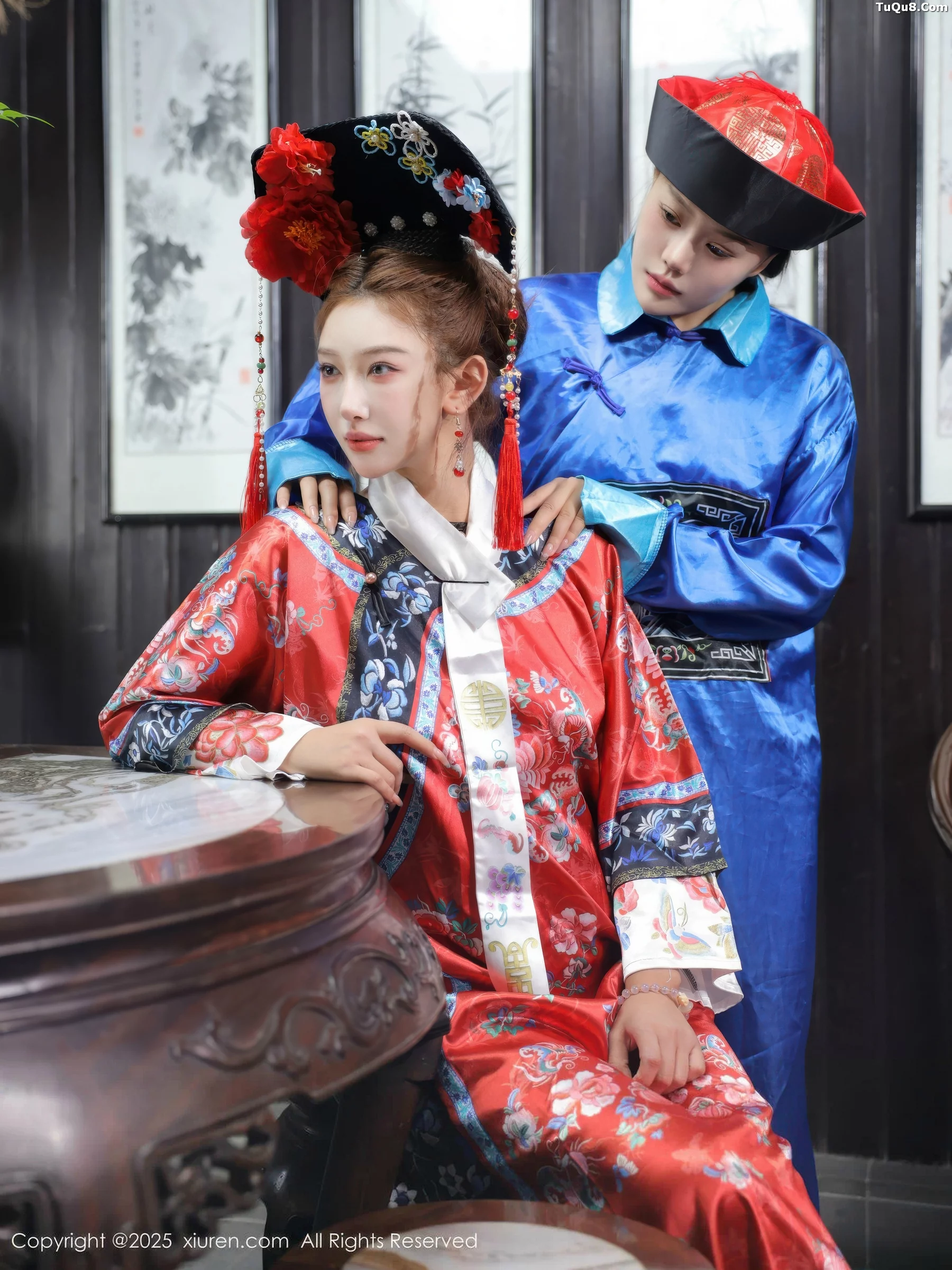 秀人集.com_[XiuRen秀人网]No.10762_模特金允希Yuki性感姐妹花古装Cos旗袍秀丰腴身姿撩人诱惑写真65P