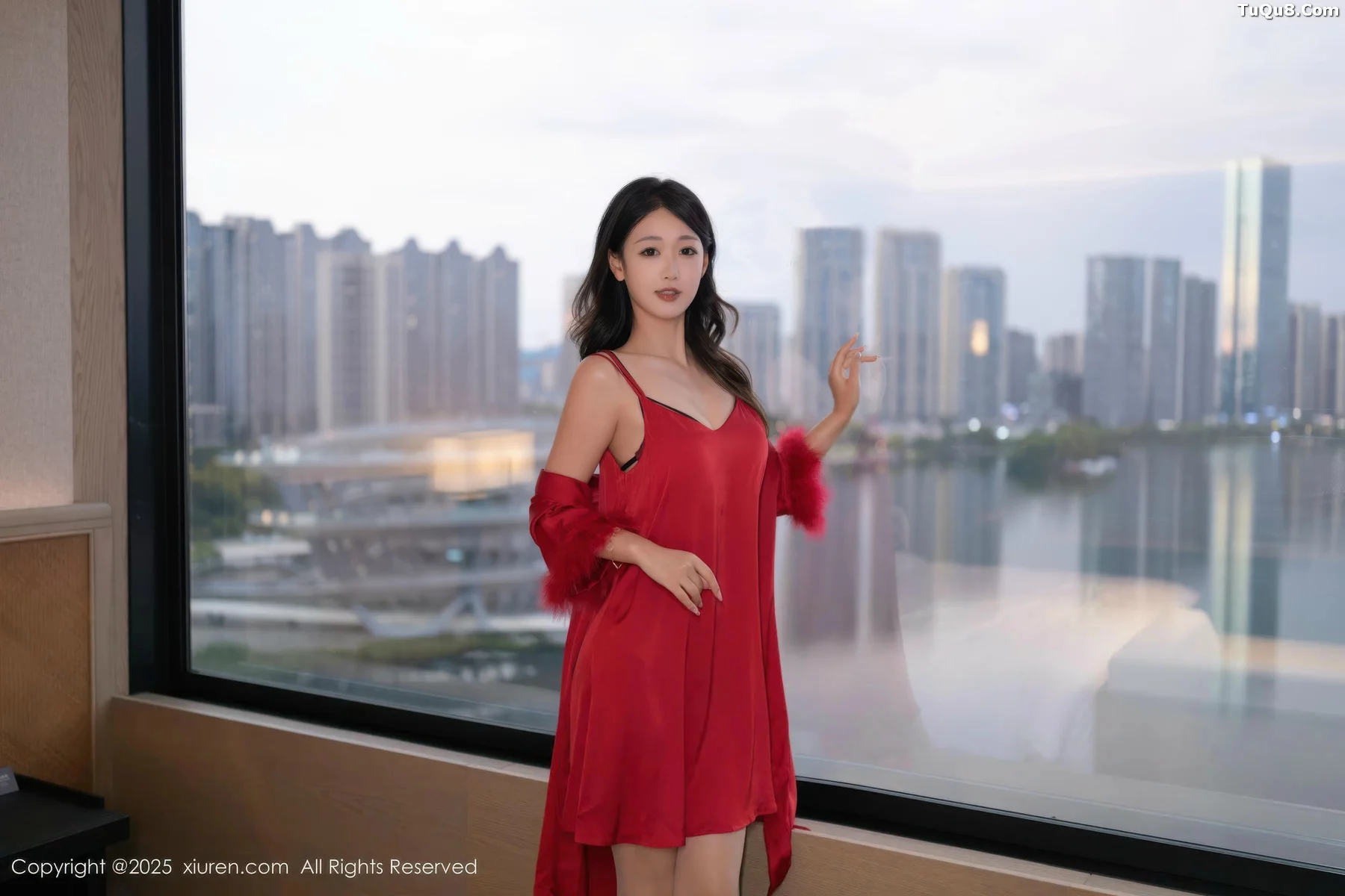 秀人集.com_[XiuRen秀人网]No.10768_模特唐安琪私房性感红色睡衣配超薄肉丝秀曼妙身姿撩人诱惑写真70P