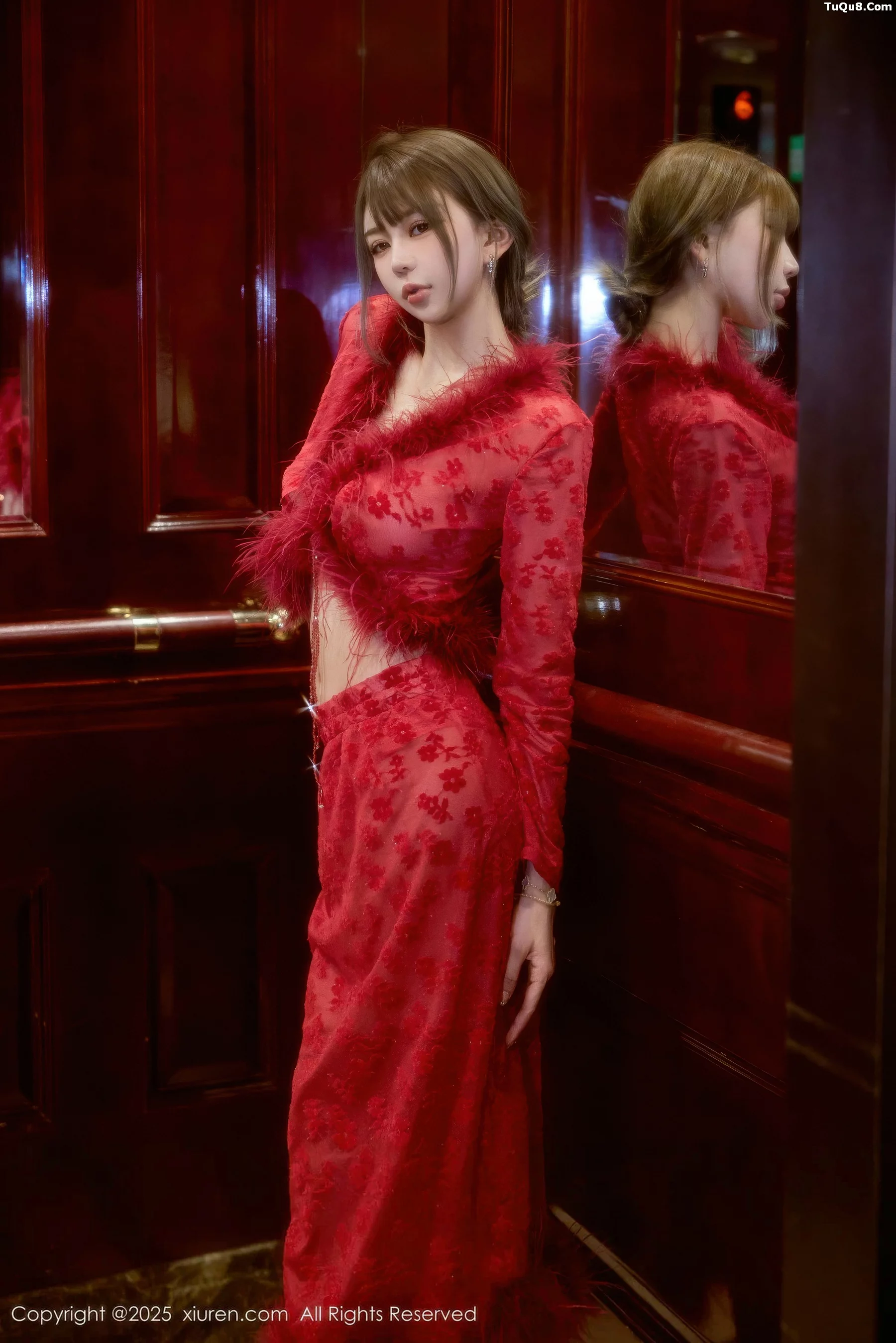 秀人集.com_[XiuRen秀人网]No.10848_模特Zoe柚柚性感红色复古服饰配超薄黑丝秀凹凸身材诱惑写真52P