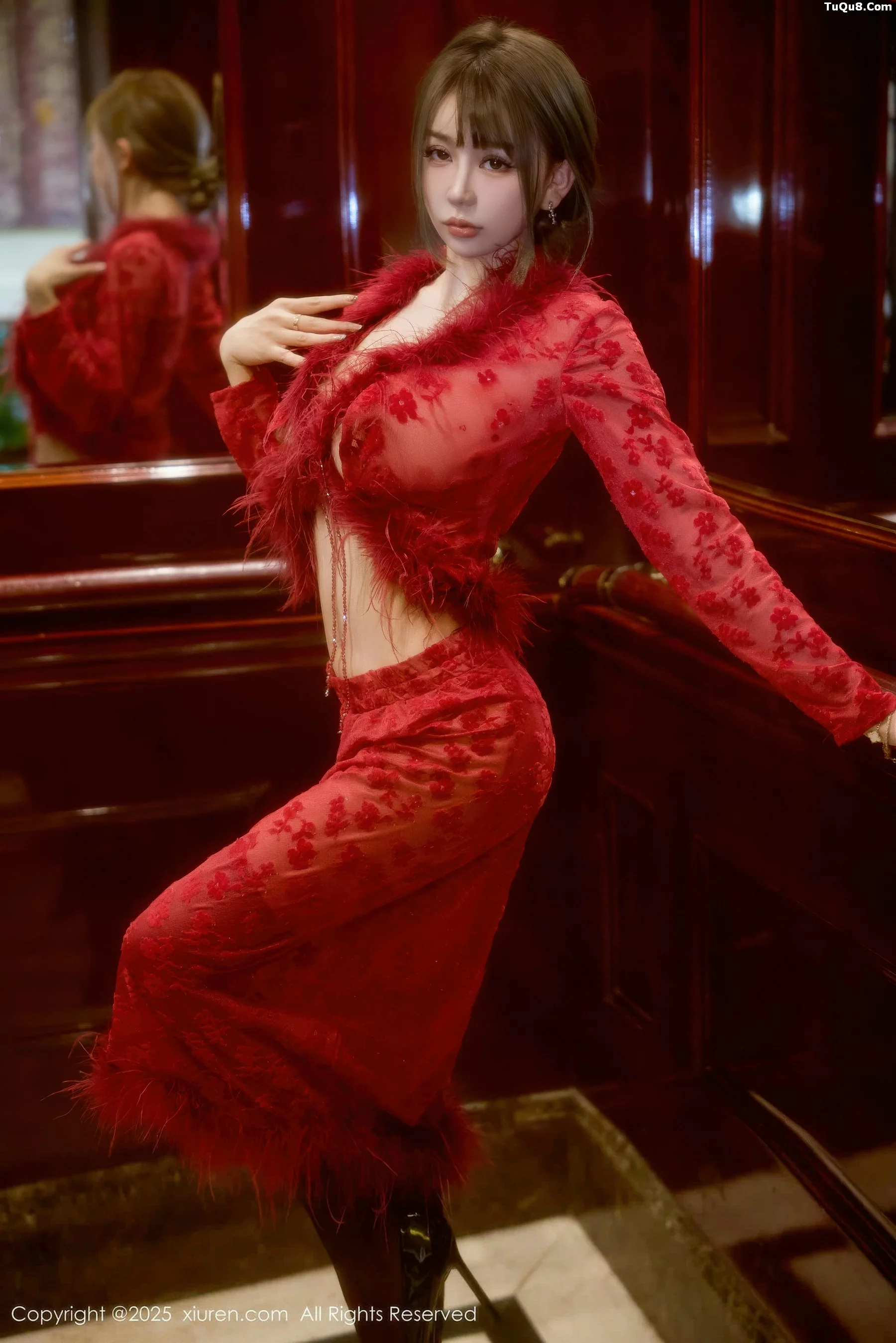 秀人集.com_[XiuRen秀人网]No.10848_模特Zoe柚柚性感红色复古服饰配超薄黑丝秀凹凸身材诱惑写真52P