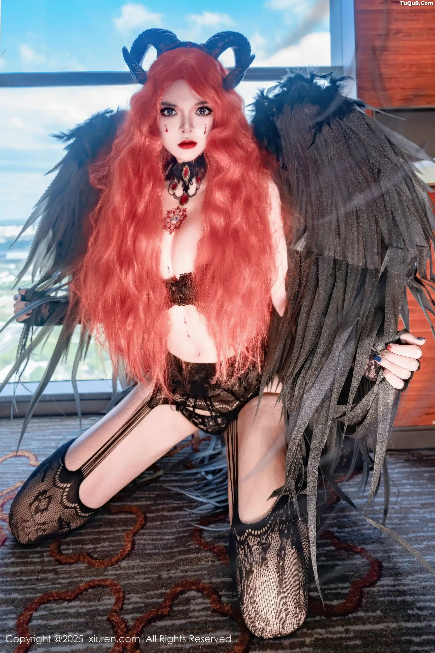 秀人集.com_[XiuRen秀人网]No.10994_模特伊丽莎有点白性感黑色蕾丝内衣配黑丝吊袜秀惹火身材诱惑写真66P