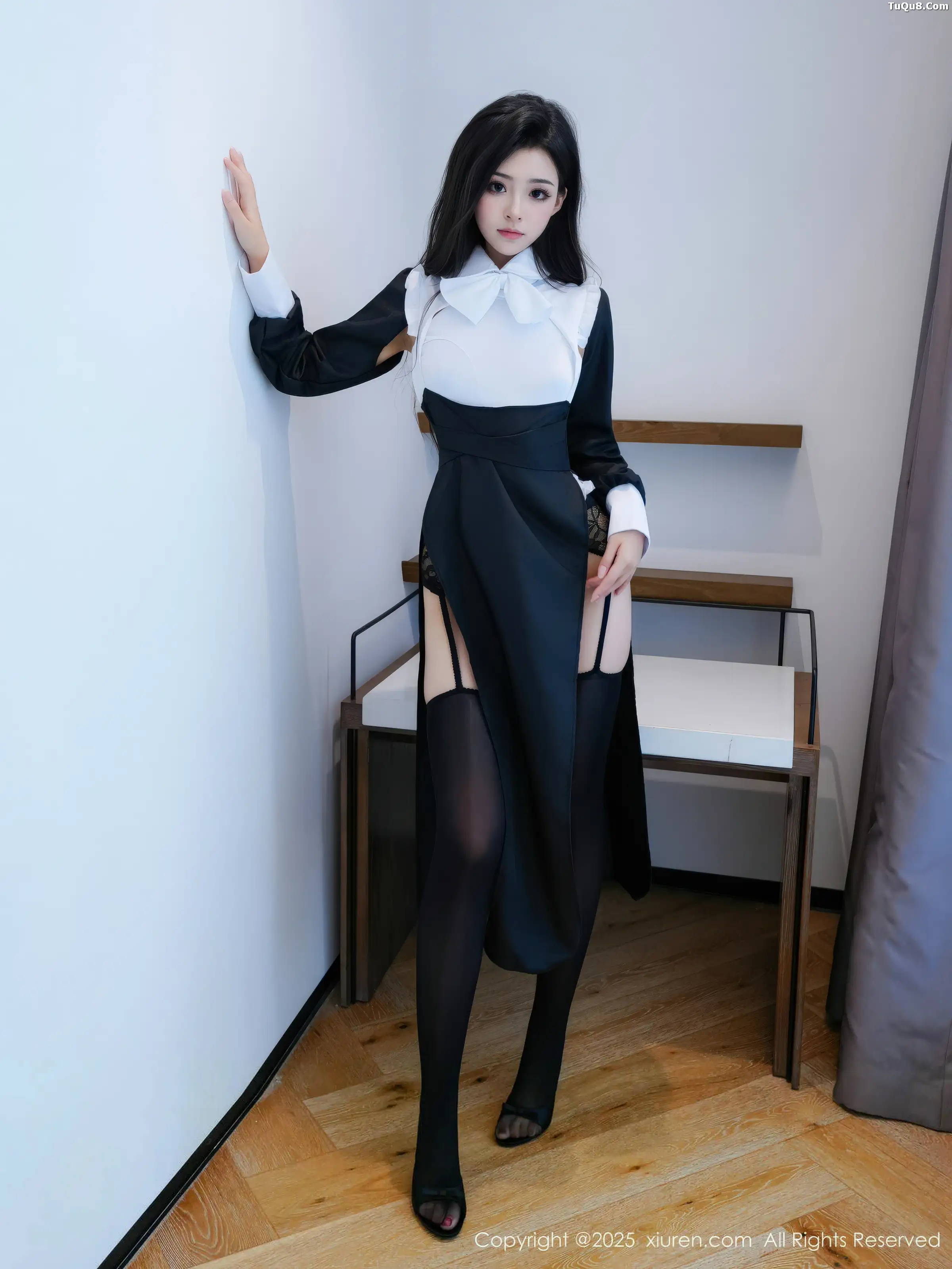 秀人集.com_[XiuRen秀人网]No.11059_模特白琮瑗性感黑白修女服饰配黑丝吊袜秀曼妙身姿撩人诱惑写真65P