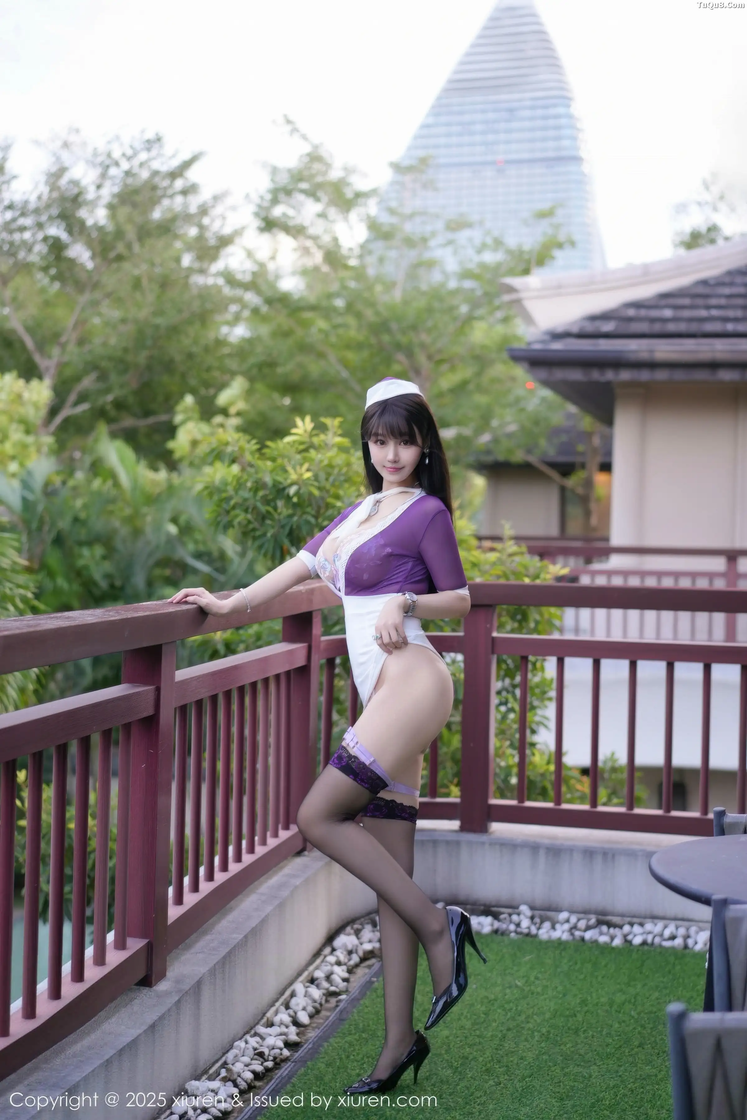 秀人集.com_[XiuRen秀人网]No.11069_女神心上可Flora性感紫色情趣服饰配黑色丝袜秀丰满身材诱惑写真80P