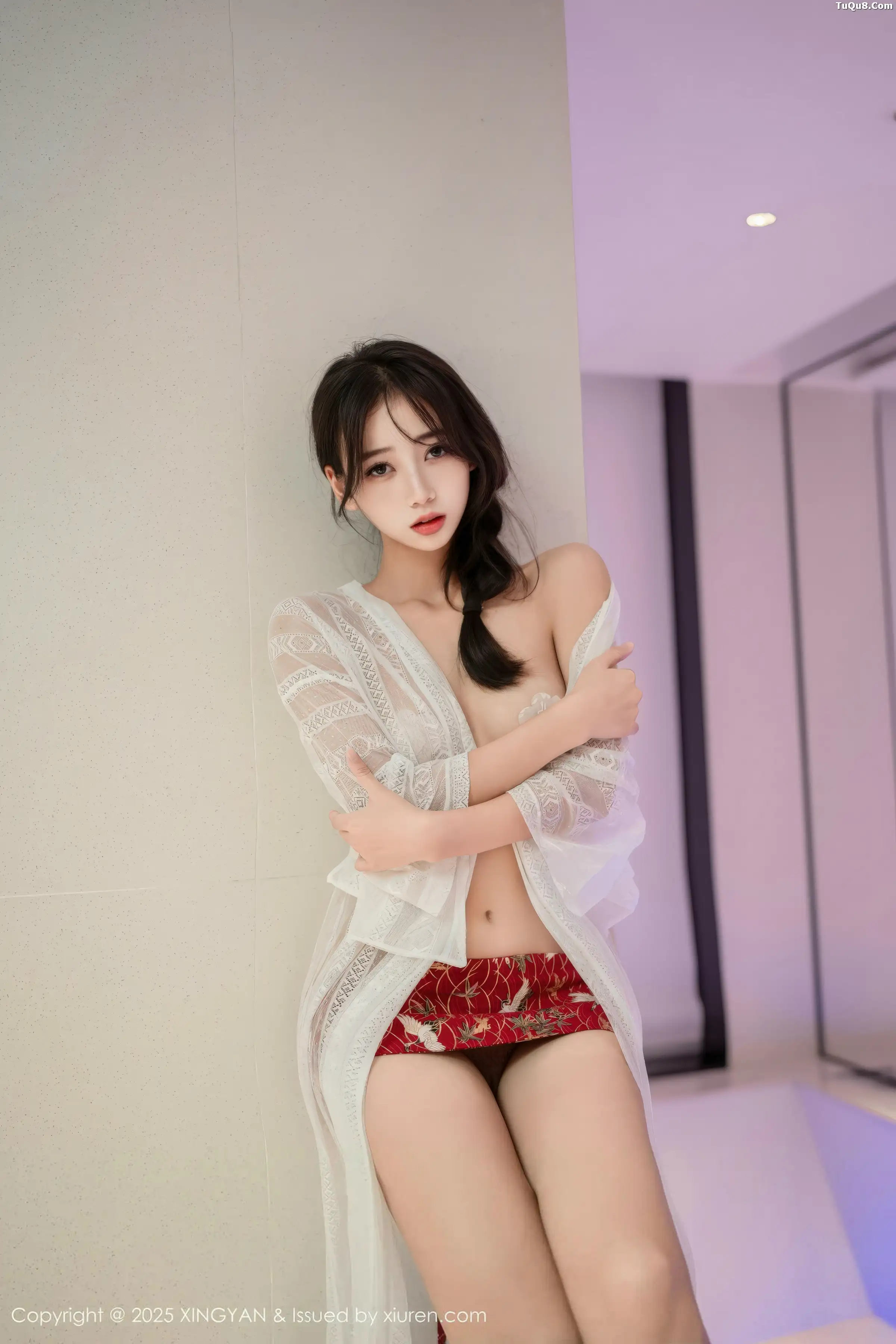 秀人集.com_[XINGYAN星颜社]VOL.442_模特时安安私房性感白色薄透连衣裙秀柔美身姿迷人诱惑写真75P